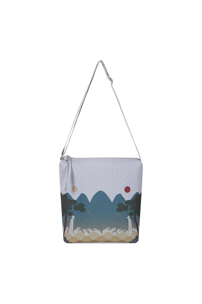 SUN AND MOON CROSSBAG (GREY)